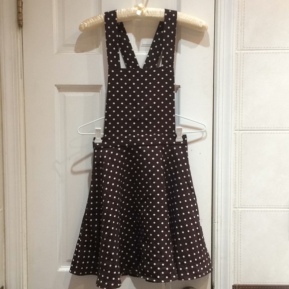 polka dot pinafore